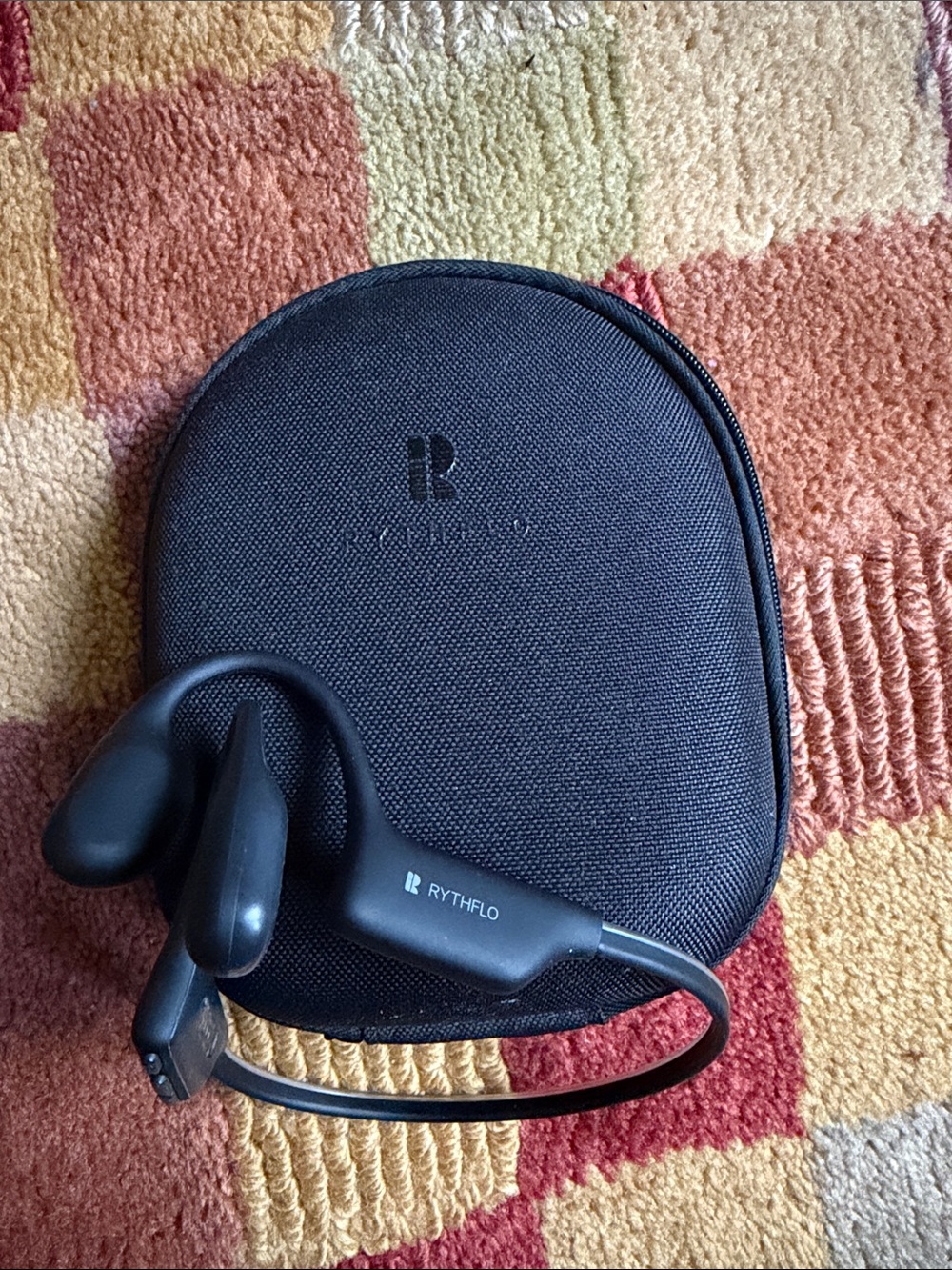 Black Bone Conduction Headphones with Carry Case